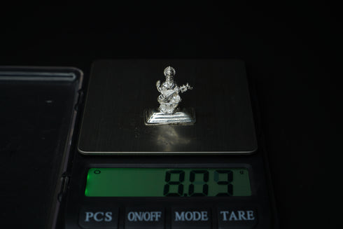 Pure Silver Saraswathi Idol 8.09grams